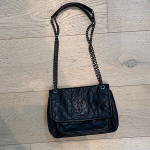 Saint Laurent NIKI BABY IN VINTAGE LEATHER
BLACK